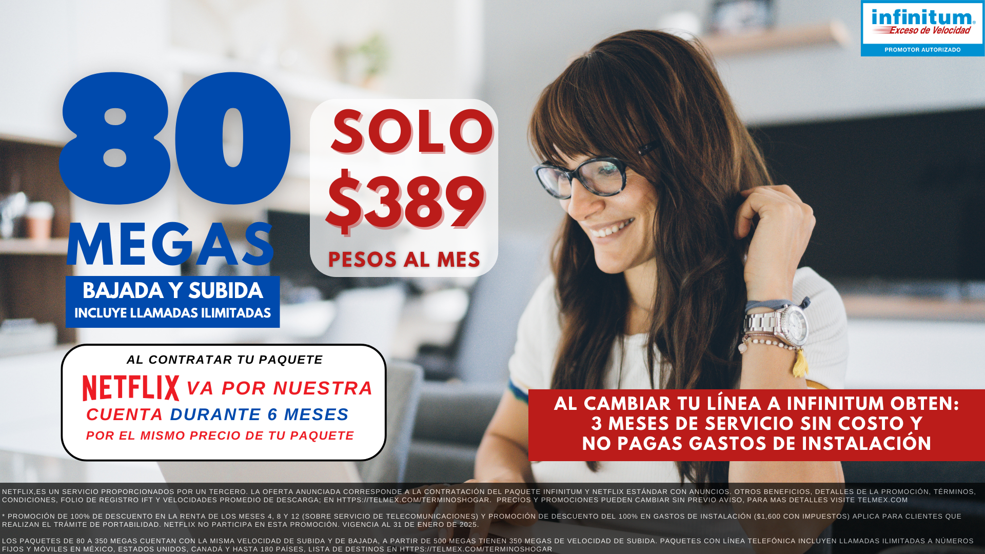 80 Megas por $389, contrata internet aquí